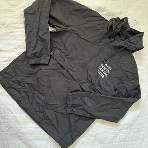 Anti social social club anorak windbreaker (men’s small)